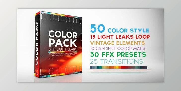 Color Pack with Light Leaks (Videohive 12251466) - AE Project