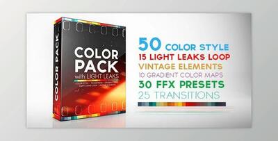 Color Pack with Light Leaks (Videohive 12251466) - AE Project