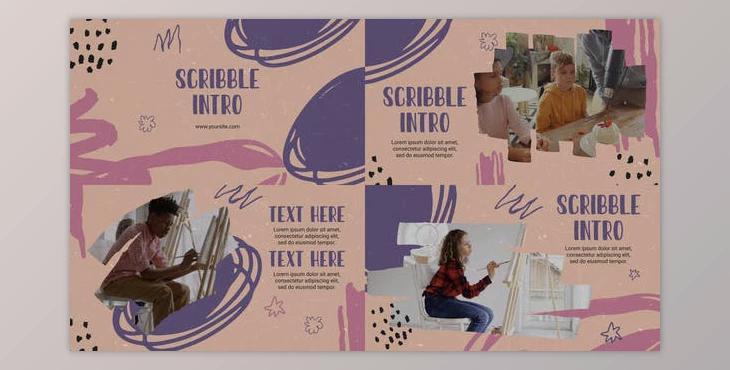 Grunge Style Attractive Scribble Intro (Videohive 39354950) - AE Project