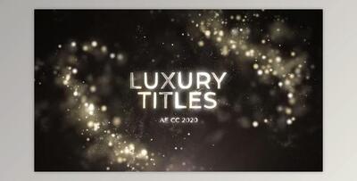 Premium Luxury Titles (Videohive 45332435) - AE Project