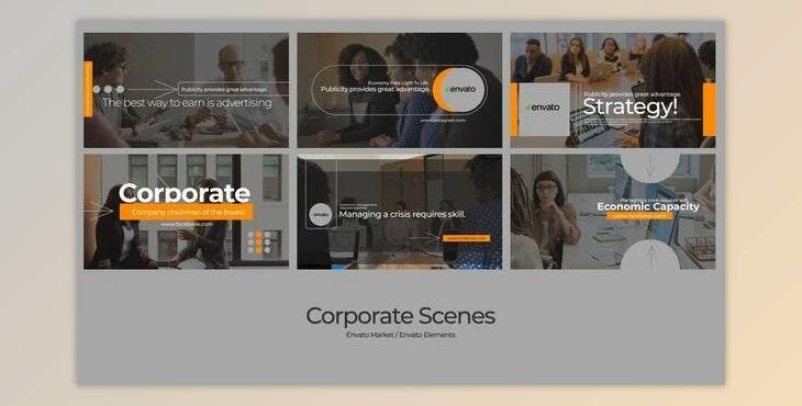 Corporate Typographic Scenes (Videohive 50661899) - AE Project