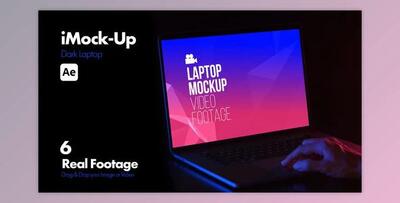 iMock-Up Dark Laptop (Videohive 51066139) - AE Project