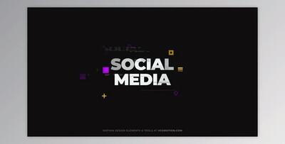 Social Media – Glitch (Videohive 36324387) - AE Project