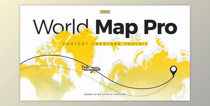 World Map Pro – Content Creators ToolKit (Videohive 43152841) - AE Project