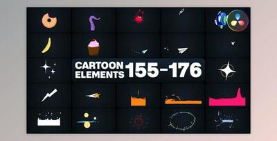 Cartoon Elements for DaVinci Resolve (Videohive 50524381)