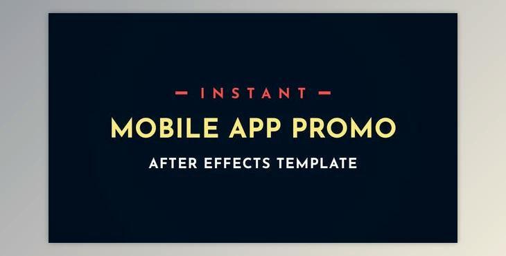 Instant App Promo Mobile After-Effects Video Template
