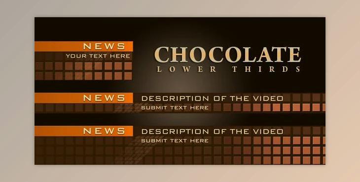 Chocolate Lower Thirds (Videohive 1401593)