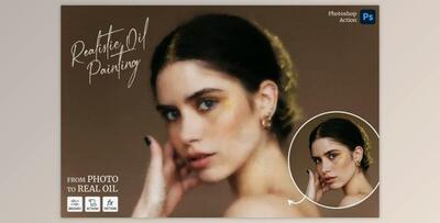 Realistic Oil Painting – Photoshop Action by Sko4 (ATN, ABR, PAT, PDF)
