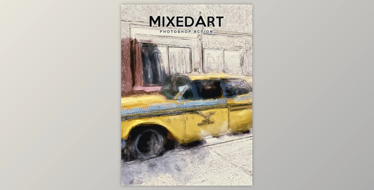 MixedArt – Photoshop Action 20560997 (ABR, ATN)