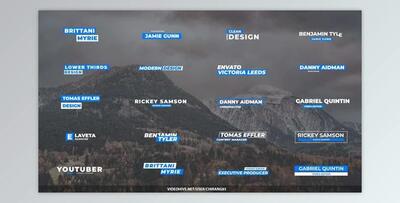 Minimal Lower Thirds for Premiere Pro (Videohive 23291917)
