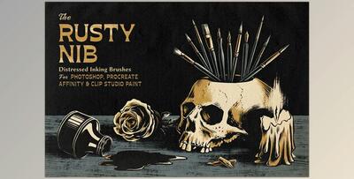 True Grit Texture Supply – The Rusty Nib for Photoshop