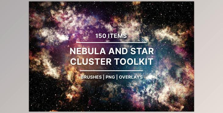 Nebula Star Clusters(Brushes, PNG) CreativeMarket - 7342247