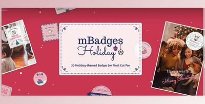 MotionVFX - mBadges Holiday