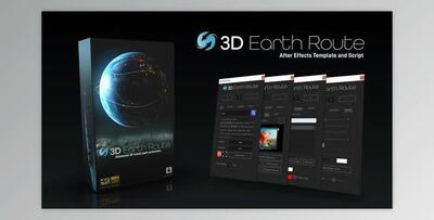3D Earth Route (Videohive 35521921) - AE Project
