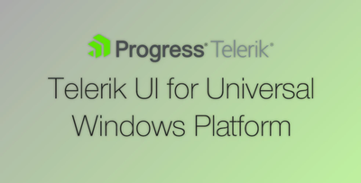 Progress Telerik UI for Universal Windows Platform (UWP) 2023 R1 SP1 v2023.1.0116.1 (16 Jan 2023) Retail Full