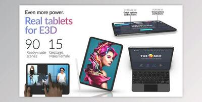 Real Tablets for Element 3D (Videohive 41186169) - AE Project