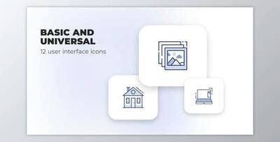 Basic and Universal – User Interface Icons (Videohive 40109542) - AE Project