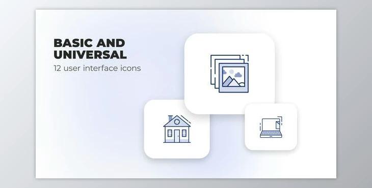 Basic and Universal – User Interface Icons (Videohive 40109542) - AE Project