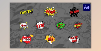 Comic Titles for After Effects (Videohive 50604672) - AE Project