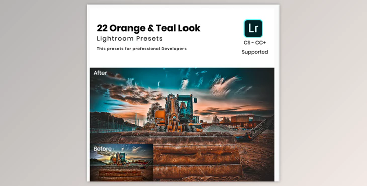 22 Orange and Teal Look Lightroom Preset By LollipopGraphics (LRTemplate)