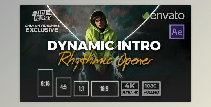 Dynamic Intro – Rhythmic Opener – Rhythm Slideshow (Videohive 44828604) - AE Project
