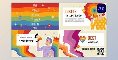LGBTQ Typography for After Effects (Videohive 50823488) - AE Project