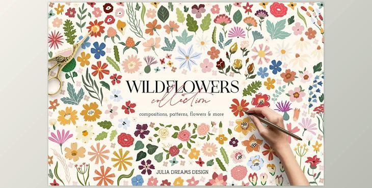 Wildflowers Collection CreativeMarket - 6635876