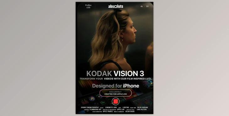 Kodak Vision 3 Lut for iPhone