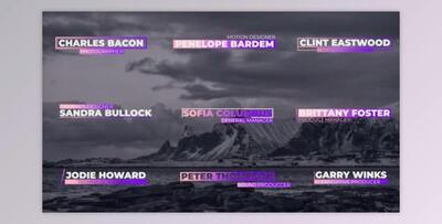 Modern Lower Thirds (Videohive 33220778) - PR Project