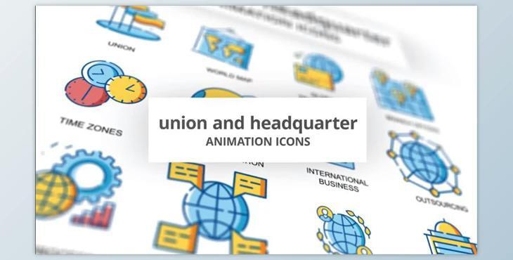 Union & Headquarter - Animation Icons (Motionarray 969004)