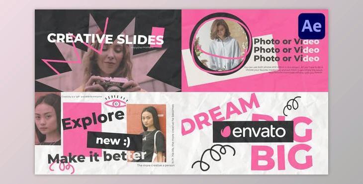 Paper Creative Slideshow for After Effects (Videohive 47639680) - AE Project