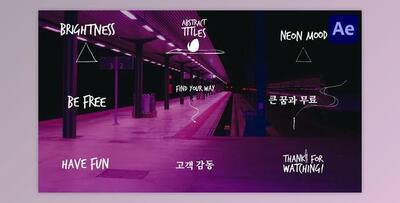 Abstract Scribble Titles for After Effects (Videohive 47982254) - AE Project