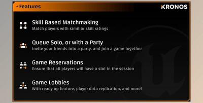 Unreal Engine - Kronos Matchmaking v5.2