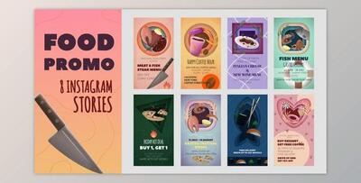 Food Promo Instagram Stories Pack (Videohive 32320898) - AE Project