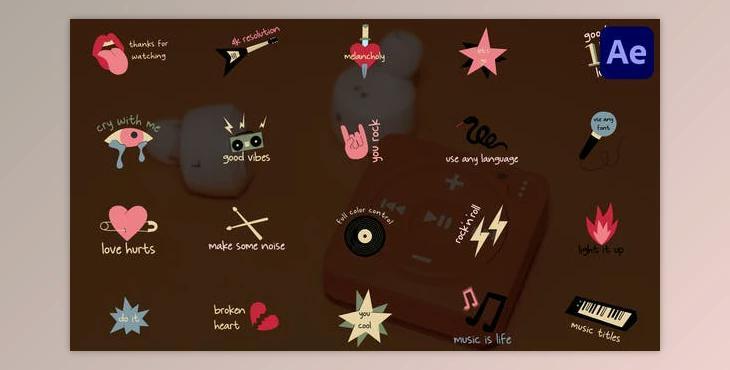 Music Titles for After Effects (Videohive 46081432) - AE Project