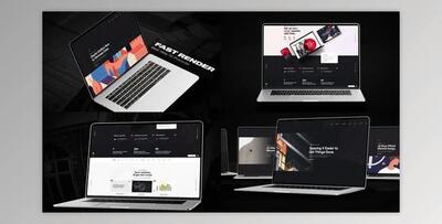 Videohive Fast Laptop Website Promo 35656827