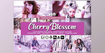 Cherry Blossom Lightroom Presets CreativeMarket-5156501 (XMP, Lrtemplate, DNG, PS)