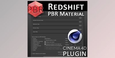 Redshift PBR Material plugin for Cinema 4D v1.0