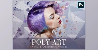 Photoshop Actions – Poly Art CreativeMarket-4841248