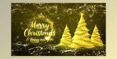 Golden Christmas Tree Wishes (Videohive 35111606) - AE Project