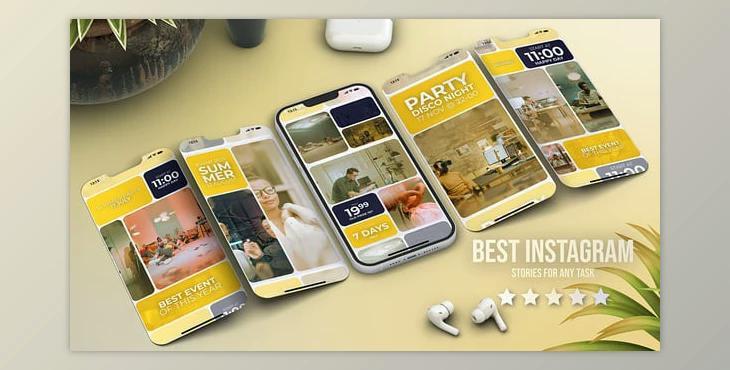 Instagram Vertical Reels Yellow (Videohive 55784160) - AE Project