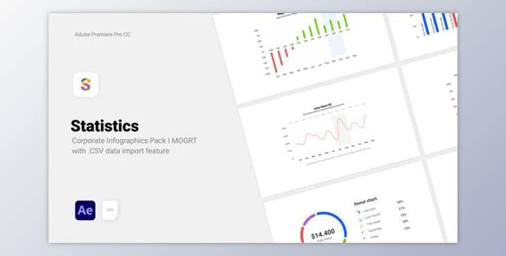 Statistics - Corporate CSV Data Driven Infographics (Videohive 31841849) - AE Project