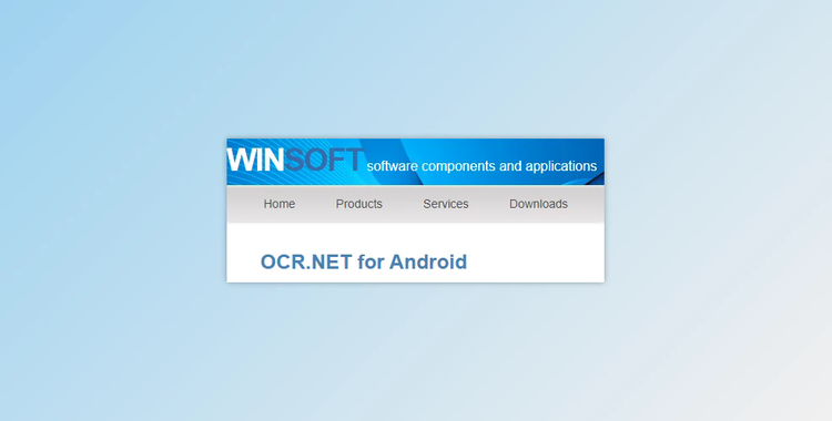 Winsoft OCR.NET for Android v2.2 Full Source