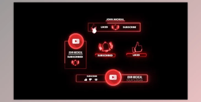 Motionarray Youtube Neon Subscribe 587635