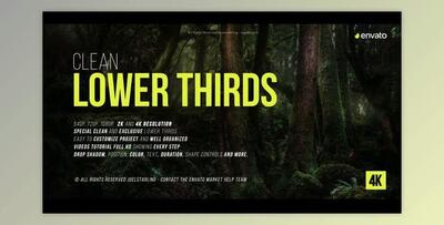 Gold Clean Lower Thirds for DaVinci Resolve (VideoHive 37093047)