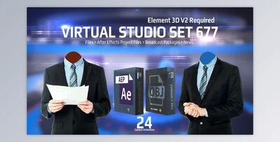 Virtual Studio Set 677 (Videohive 32929279) - AE Project