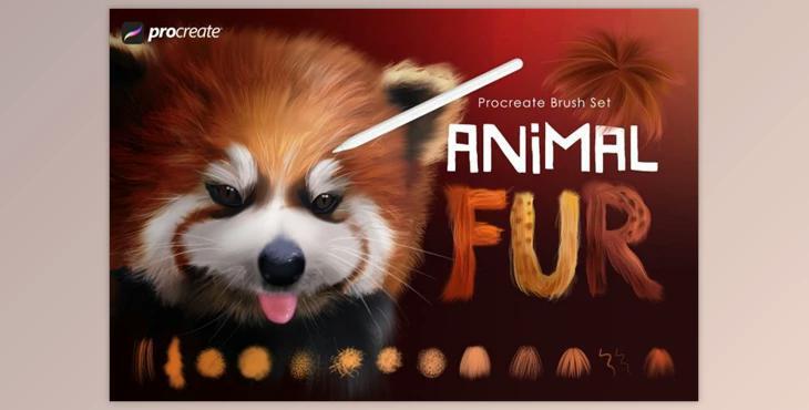 Animal Fur Procreate Brushes CreativeMarket-5476074