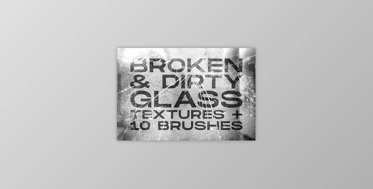 Broken and Dirty Glass + brushes CreativeMarket - 6160875