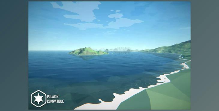 Unity asset - Low Poly Water – Builtin URP – Poseidon v1.8.7