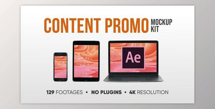 Content Promo MockUp Kit (Videohive 38202434) - AE Project